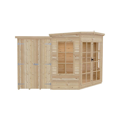 Shire Hampton with Side Shed 7x 11 Summerhouse