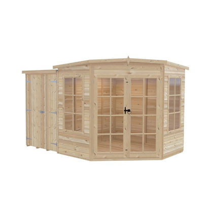 Shire Hampton with Side Shed 7x 11 Summerhouse