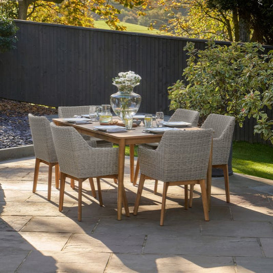 Larissa Light Kubu Grey Outdoor Dining Set 