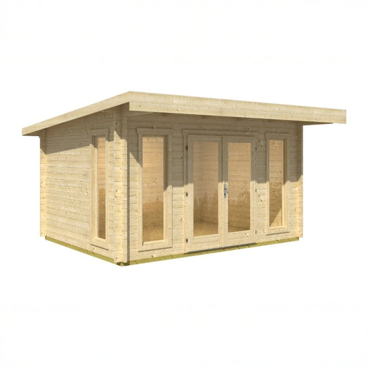 Lasita Barbados 3 Garden Log Cabin 10ft X 13ft 44mm