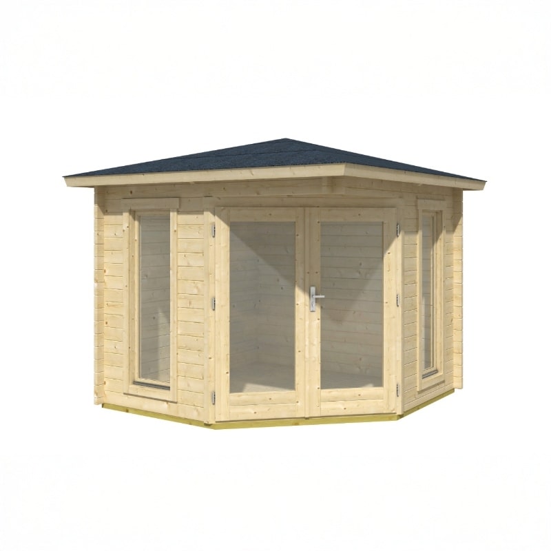 Lasita Oban Garden Log Cabin 7.8ft X 7.8ft 40mm