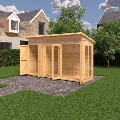Shire Lela 12x4 including Storage Summerhouse