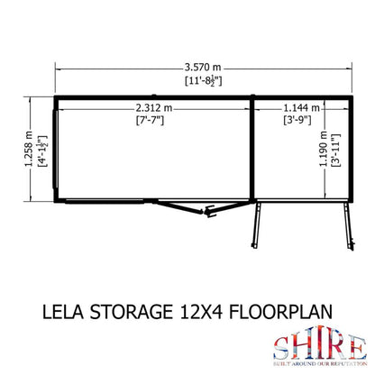 Shire Lela 12x4 Summerhouse