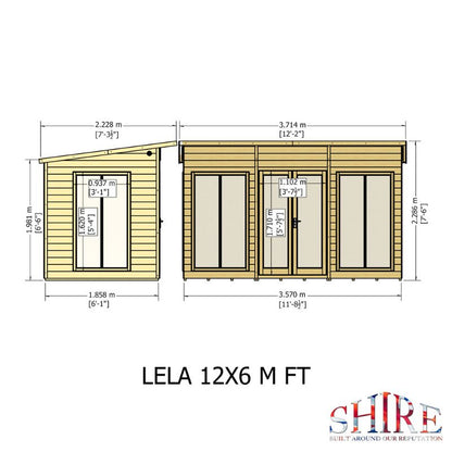 Shire Lela 12x6 Summerhouse