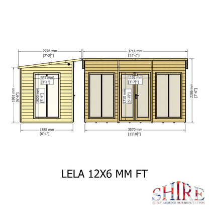 Shire Lela 12x6 Summerhouse