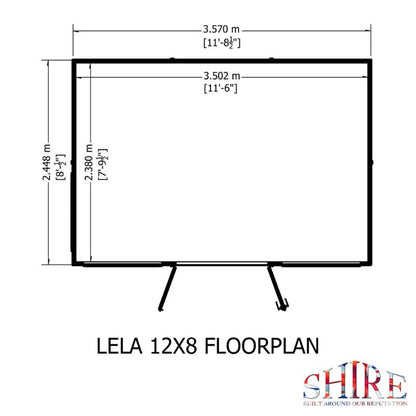 Shire Lela 12x8 Summerhouse
