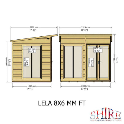 Shire Lela 8x6 Summerhouse