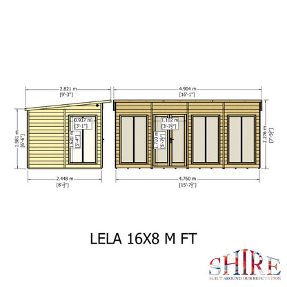 Shire Lela 16x8 Summerhouse