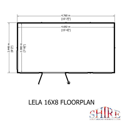 Shire Lela 16x8 Summerhouse