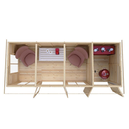 Lela 16x6 including Storage Summerhouse