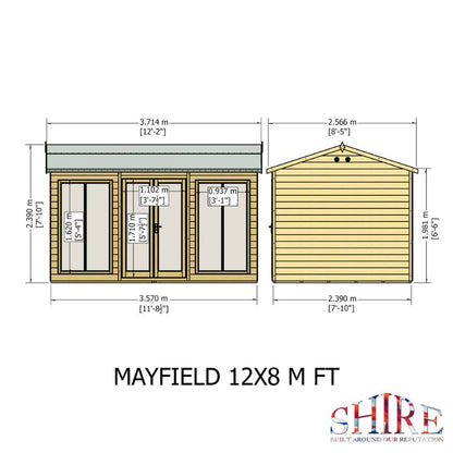 Shire Mayfield 12x6 Summerhouse
