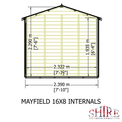 Shire Mayfield 16x6 Summerhouse