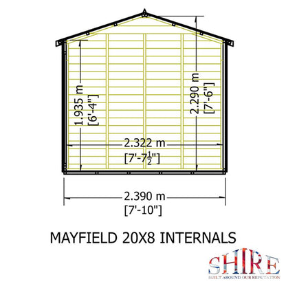 Shire Mayfield 20x6 Summerhouse
