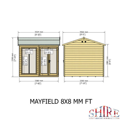 Shire Mayfield 8x6 Summerhouse