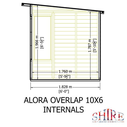 Shire Alora 10x6 Pent Summerhouse