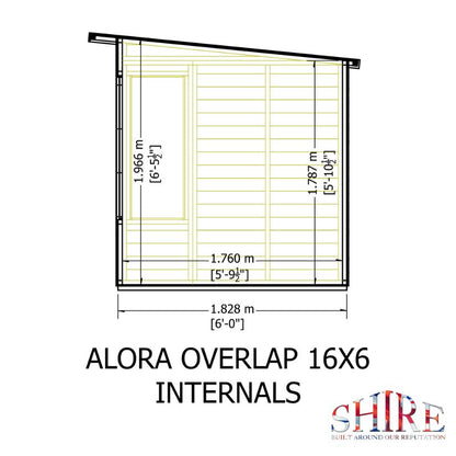 Shire Alora 16x6 Pent Summerhouse