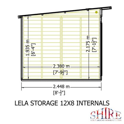 Lela 12x8 including Storage Summerhouse