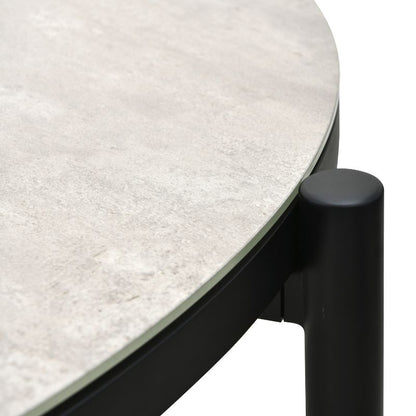 Pacific Lifestyle - Nevada Putty Outdoor 4 Seater Round Dining Set