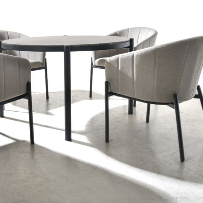 Pacific Lifestyle - Nevada Putty Outdoor 4 Seater Round Dining Set