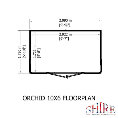 Orchid 10x6 Summerhouse
