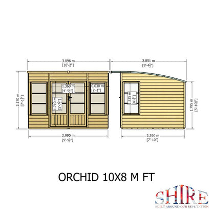 Orchid 10x8 Summerhouse