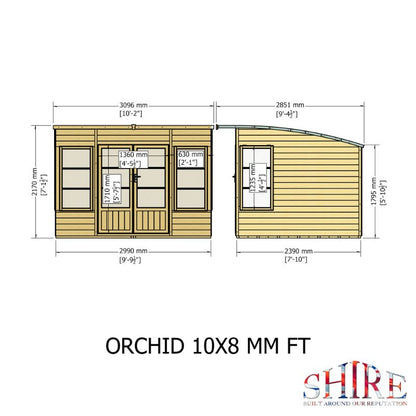 Orchid 10x8 Summerhouse
