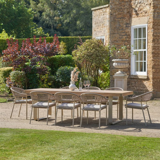Pacific Lifestyle - Osaka Latte Outdoor 8 Seater Dining Set
