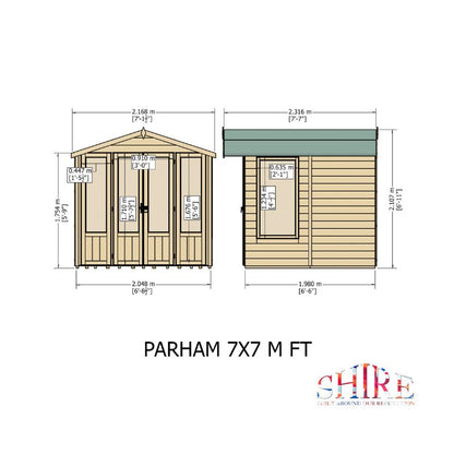 Shire Parham 7x7 Summerhouse