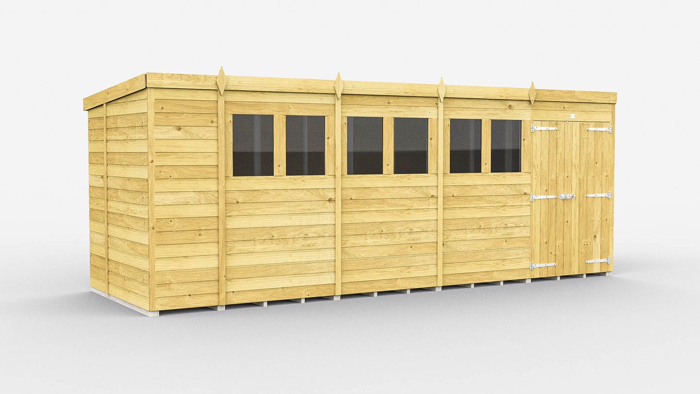 Sheds DIY Pent Garden Shed 6 ft Width