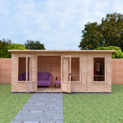 Shire Peony 16x6 Pent Summerhouse