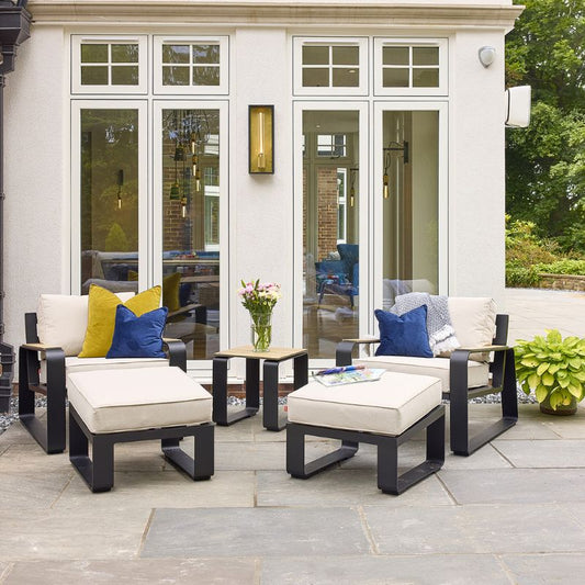 HEX Living Sandon Chair and Footstool Set