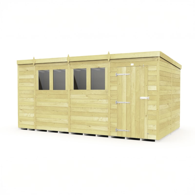 Sheds DIY Pent Garden Shed 8 ft Width