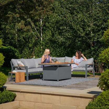 Pacific Lifestyle - Stockholm Anthracite Outdoor Corner Seating Set