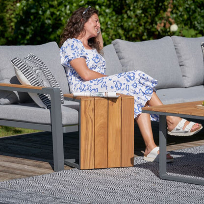 Pacific Lifestyle - Stockholm Anthracite Outdoor Corner Seating Set