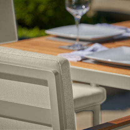 Pacific Lifestyle - Stockholm Limestone Outdoor 6 Seater Dining Set