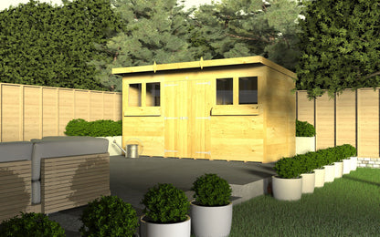 Sheds DIY Pent Summer Shed 6 ft Width