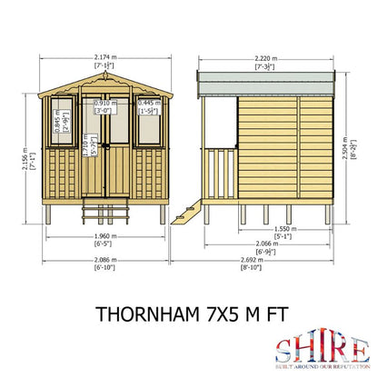 Shire Thornham 7x7 with Verandah Summerhouse