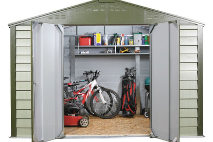 Trimetals Titan Apex 108 10ft X 8ft Metal Garden Shed