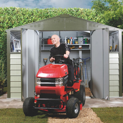 Trimetals Titan Apex 108 10ft X 8ft Metal Garden Shed