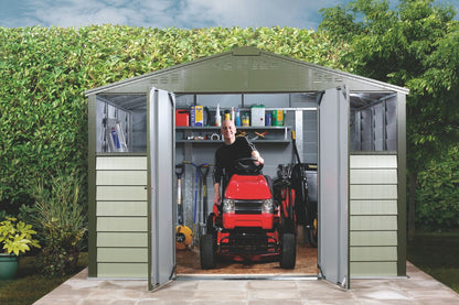 Trimetals Titan Apex 108 10ft X 8ft Metal Garden Shed