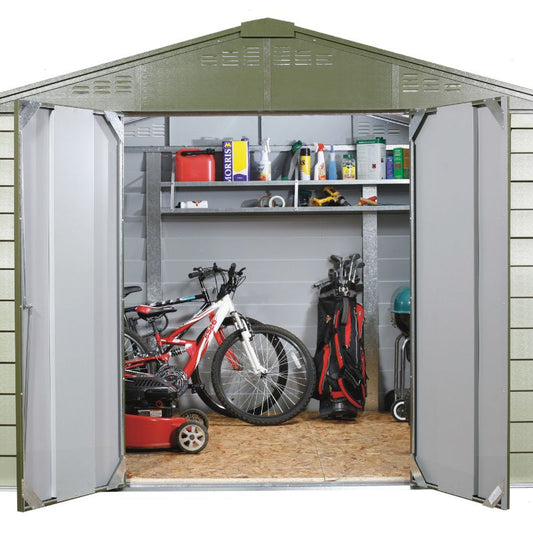 Trimetals Titan Apex 108 10ft X 8ft Metal Garden Shed