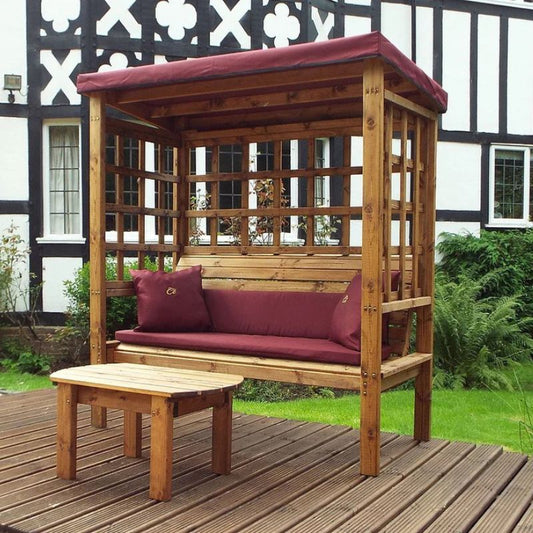 Charles Taylor - Bramham Three Seater Arbour Burgundy