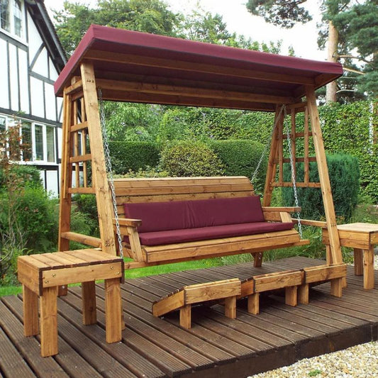 Charles Taylor - Dorset Three Seater Swing Burgundy