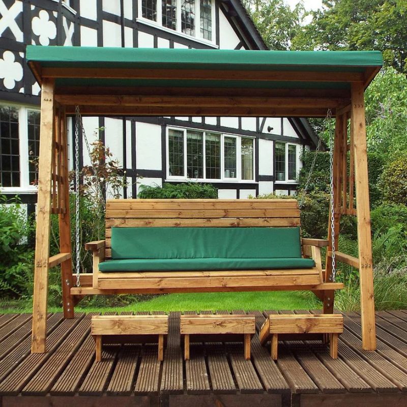 Charles Taylor - Dorset Three Seater Swing Green