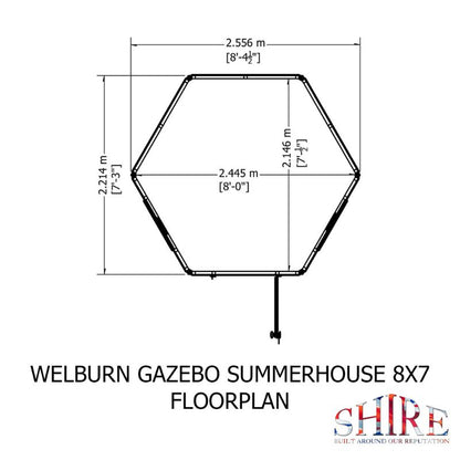 Shire Welburn 8x7 Summerhouse