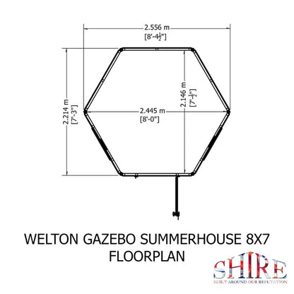 Shire Welton 8x7 Summerhouse