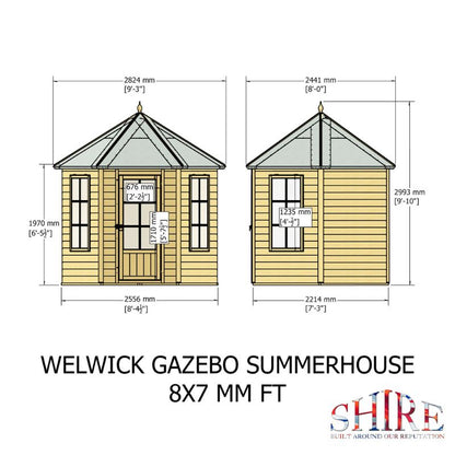 Shire Welwick 8x7 Summerhouse