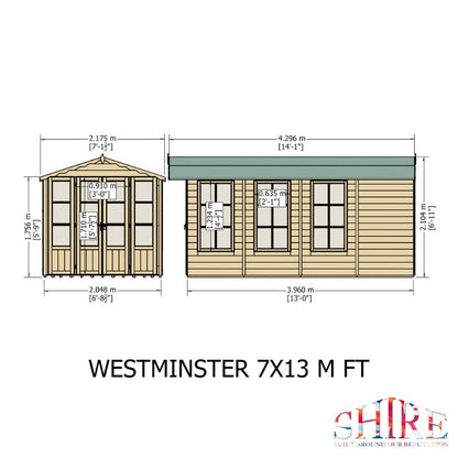 Shire Westminister 13x7 Summerhouse