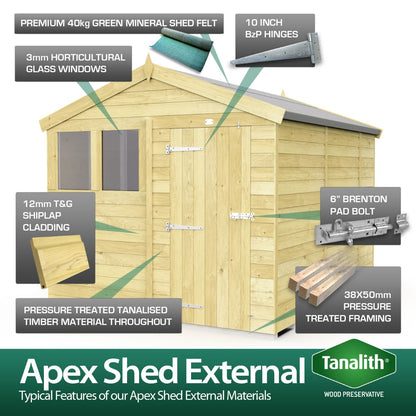 Sheds DIY Apex Summer Shed 4 ft Width