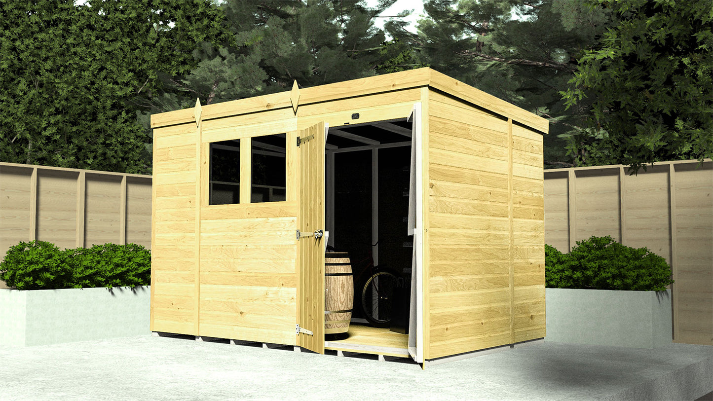 Sheds DIY Pent Garden Shed 6 ft Width